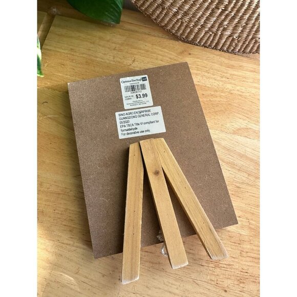 Christmas Tree Shops deer trees painting on easel - Picture 8 of 10